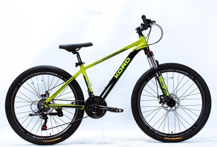 Велоcипед Спортивний Corso «Kord» 26 дюймів (KD-26383) рама алюмінієва 15’’, обладнання Shimano 21 швидкість, зібран на 75%