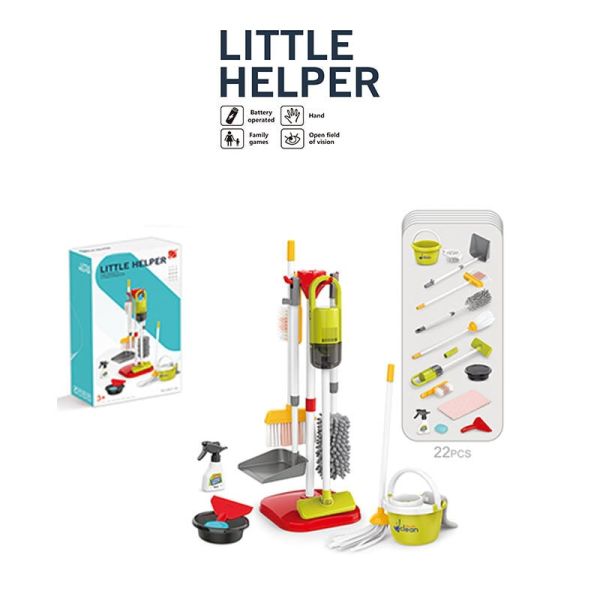 Дитячий Набір для прибирання (667-72) пилосос на батарейках, 22 елементи