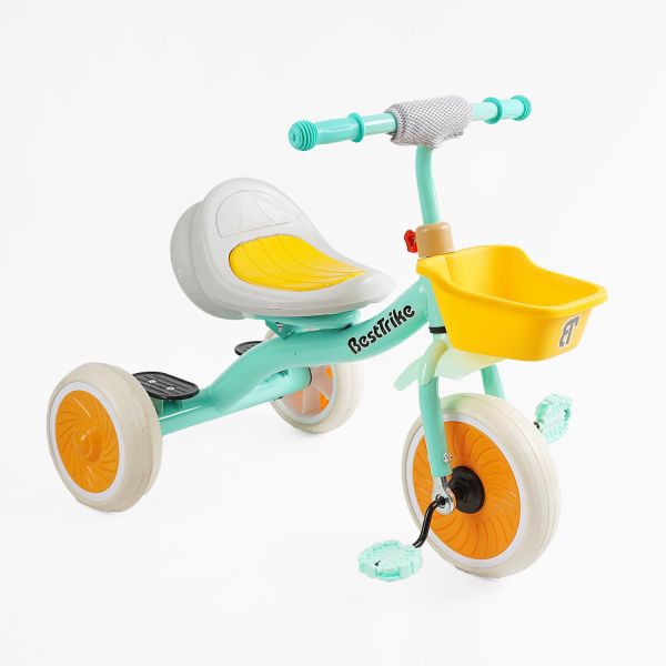 Дитячий триколісний Велосипед "Best Trike" (BS-49151) світло, кошик, укр. озвучка